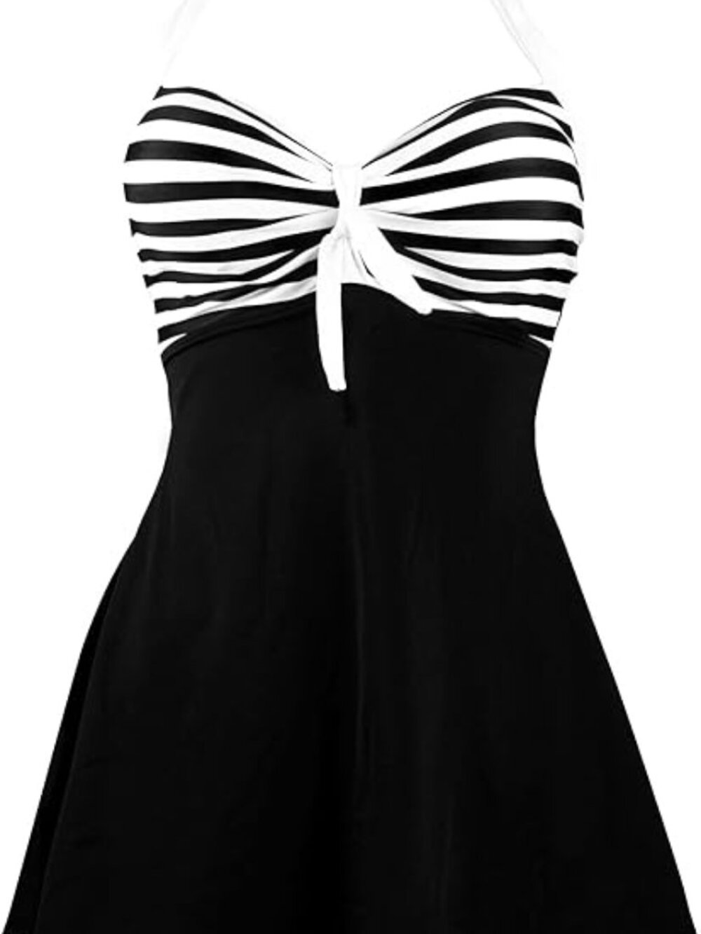 Womens Vintage Swim Dress Tummy Control One Piece Skirted Swimsuit Retro Bathing